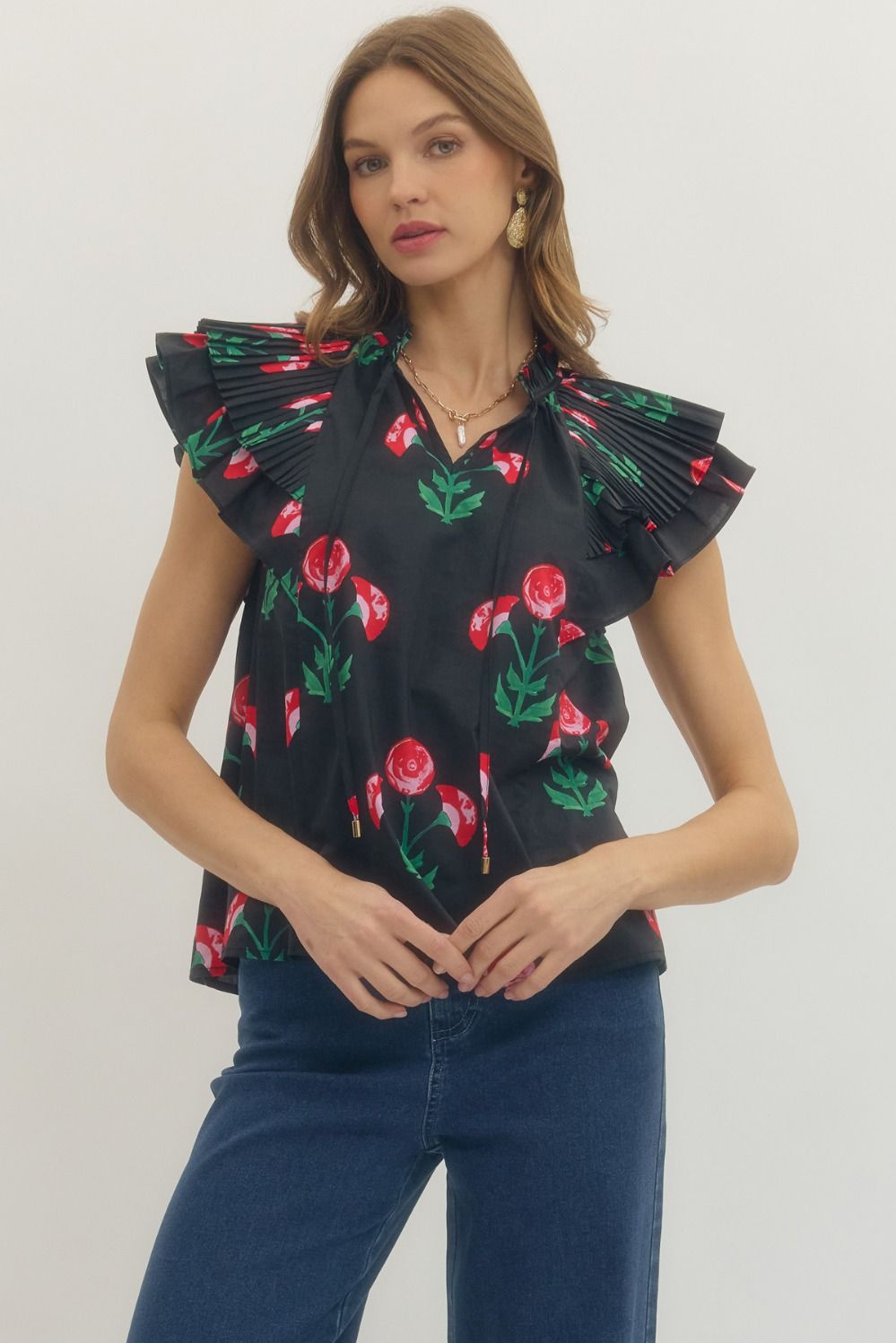 Entro Lora Floral Top
