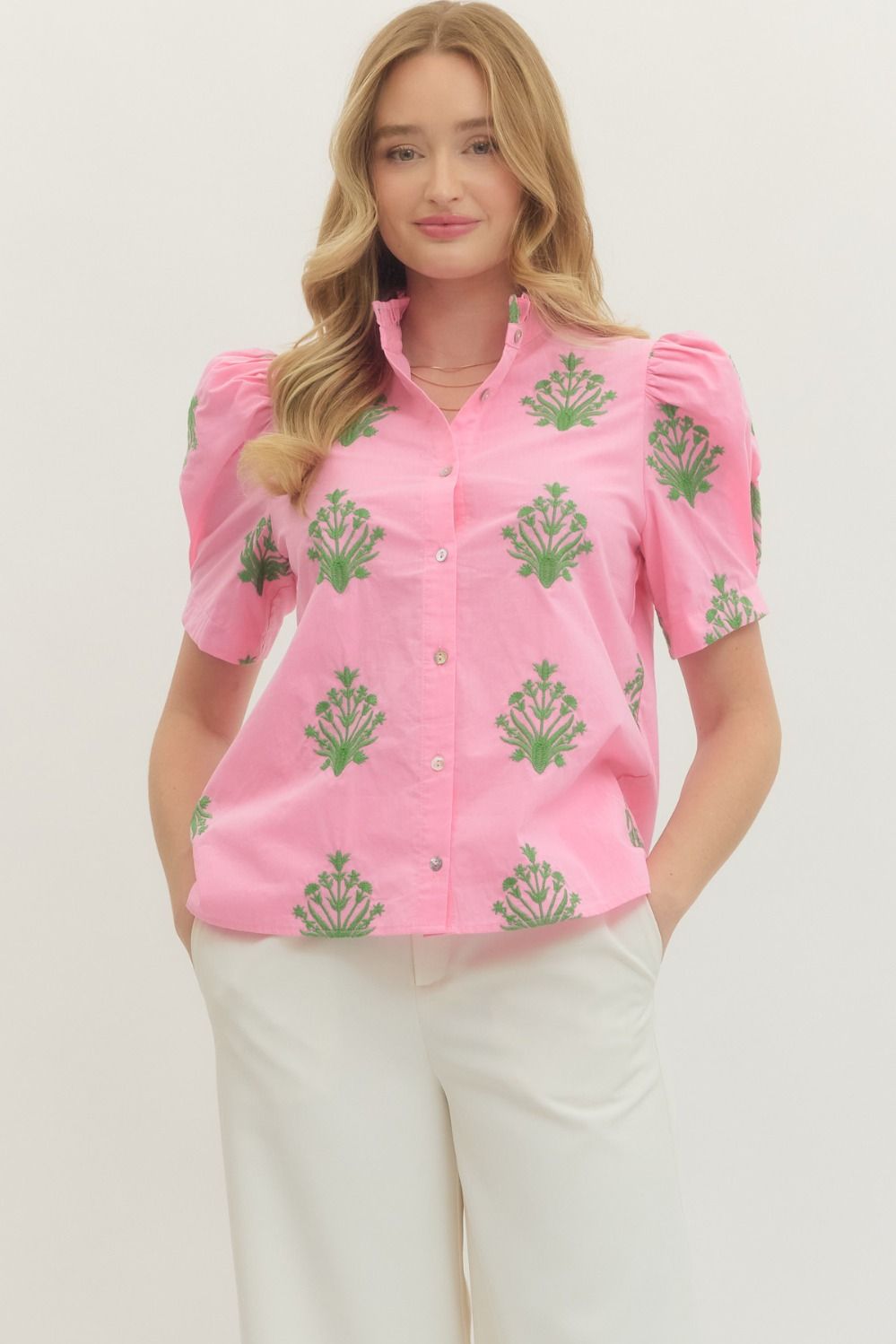 Entro Luxa Embroidered Top