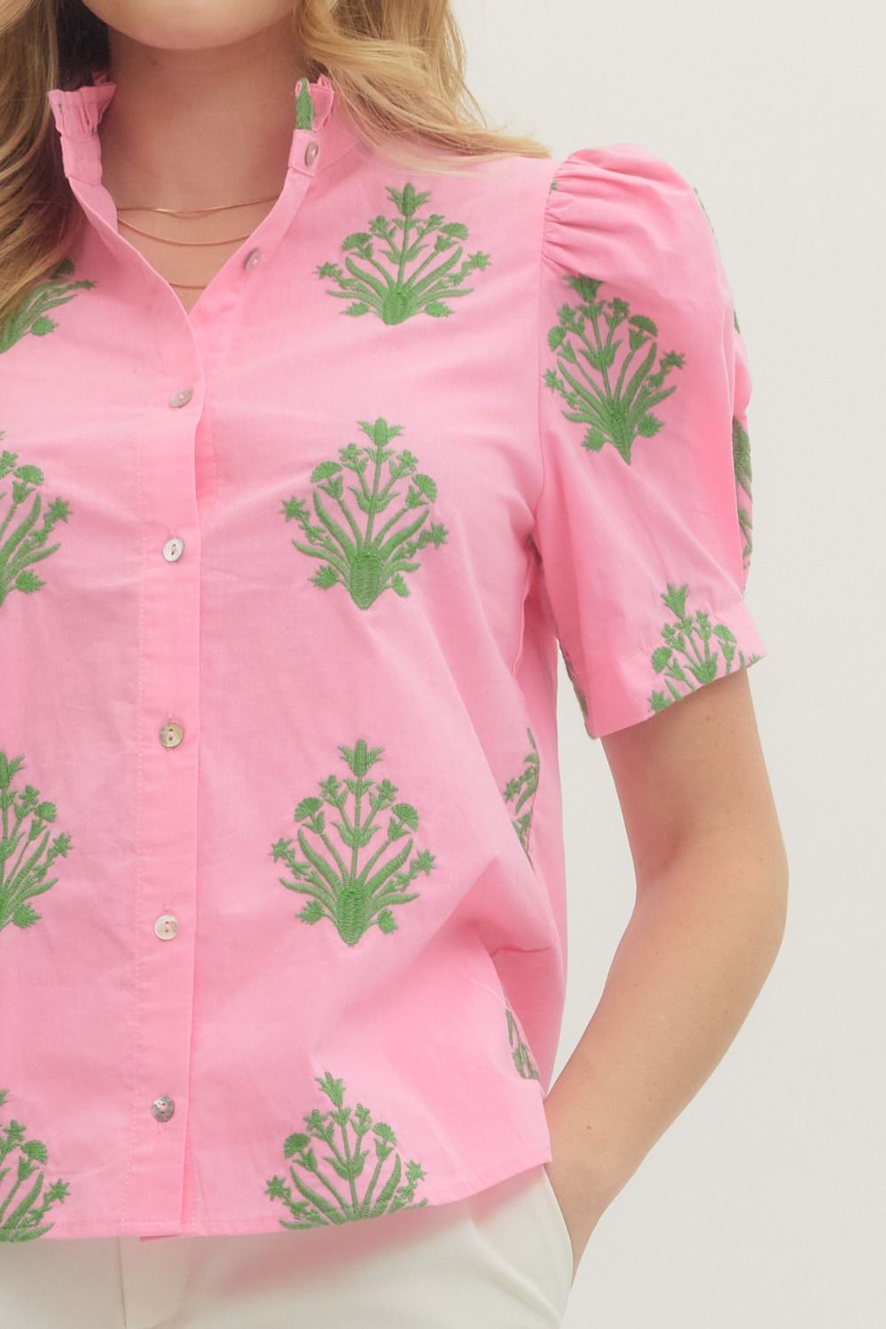 Entro Luxa Embroidered Top