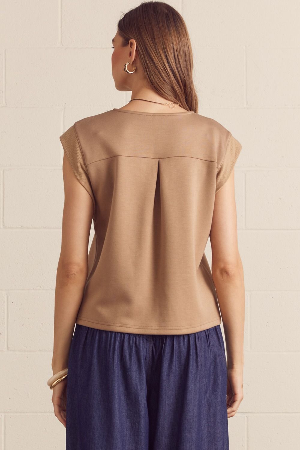 Entro Fernando Knit Camel Tank Top PREORDER
