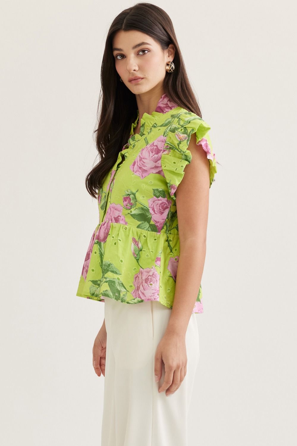 Selena Floral Top