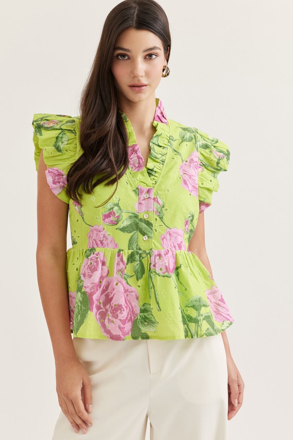 Selena Floral Top