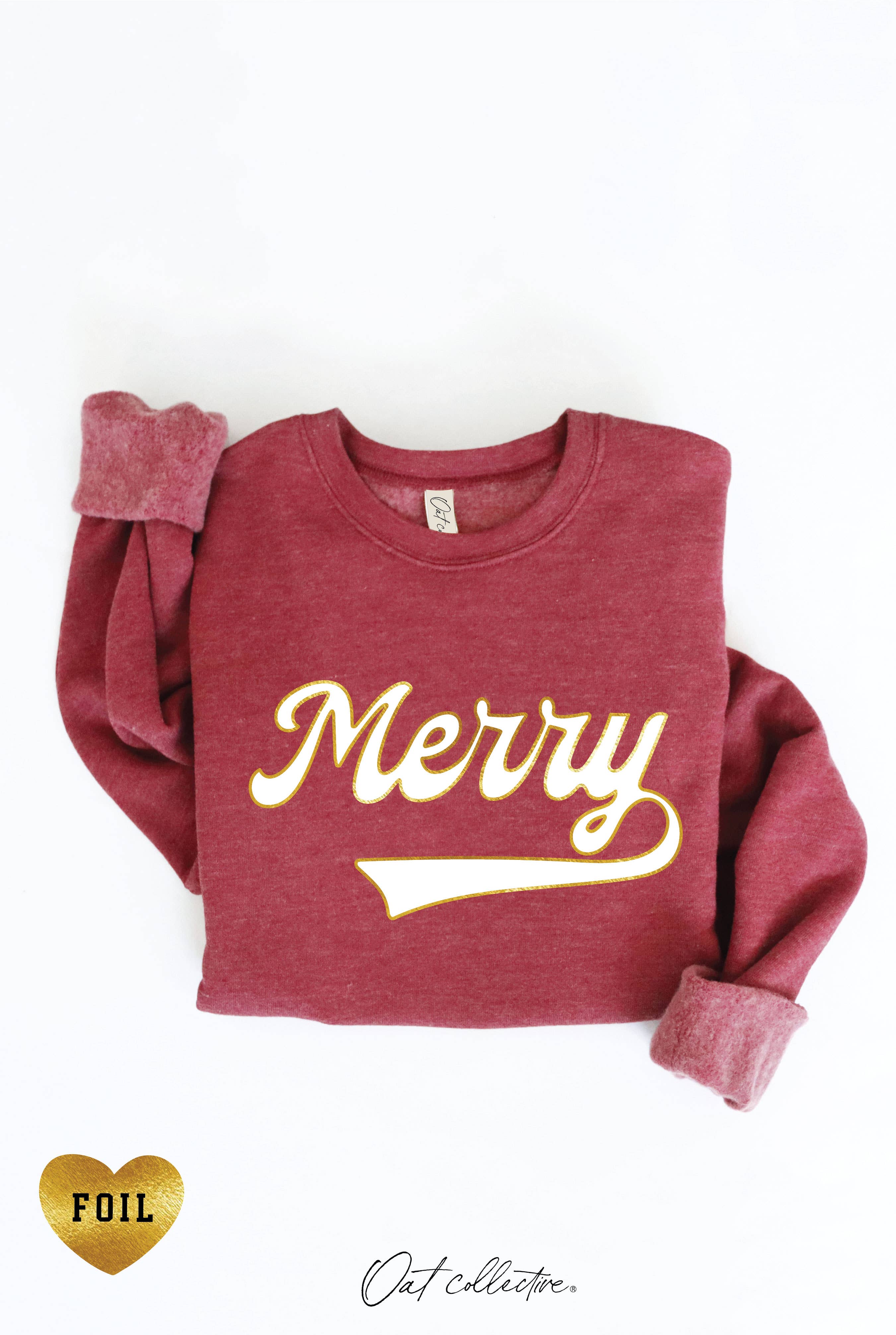 Merry Varsity Graphic Sweatshirt