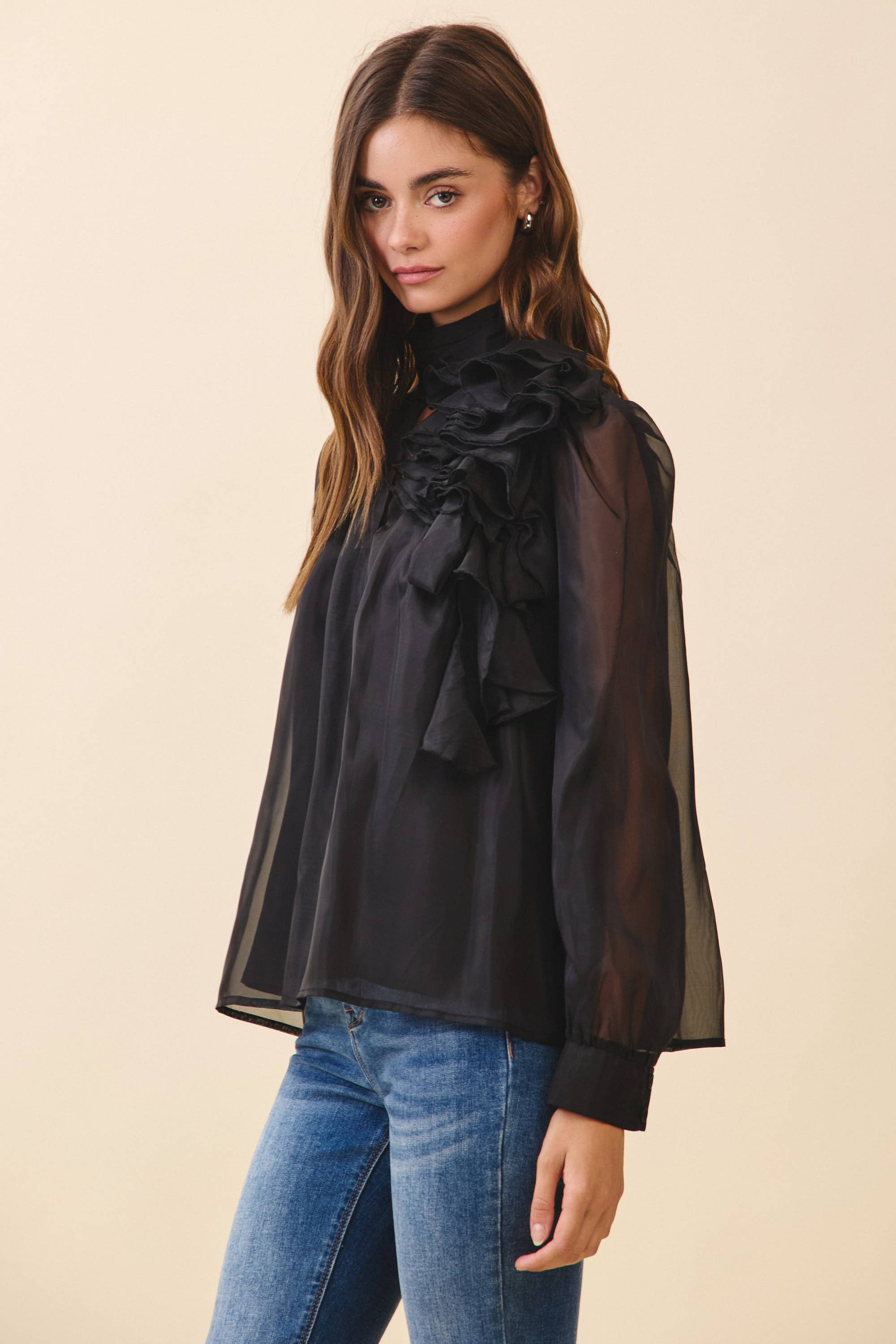 Heather Organza Blouse