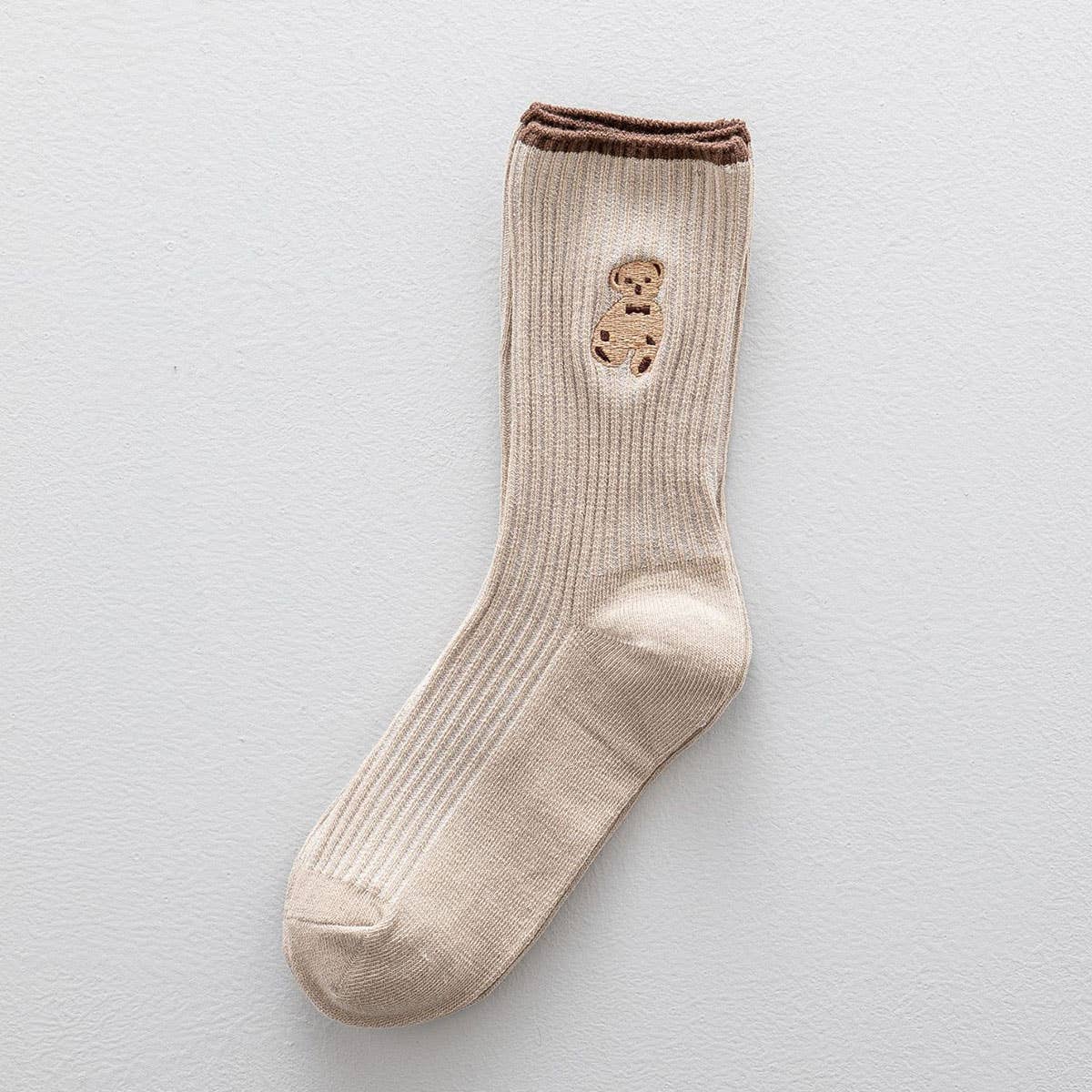 Brown Bear Crew Socks (2 Colors!) PREORDER
