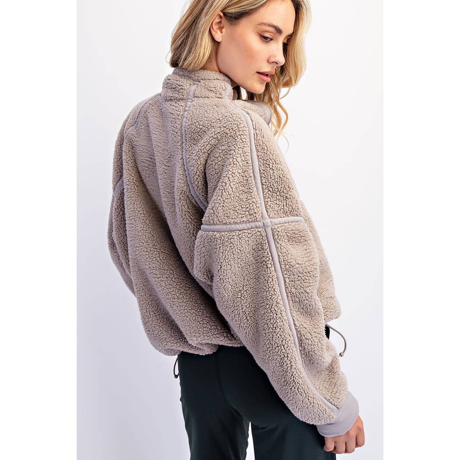 Stila Plush Sherpa Pullover Jacket