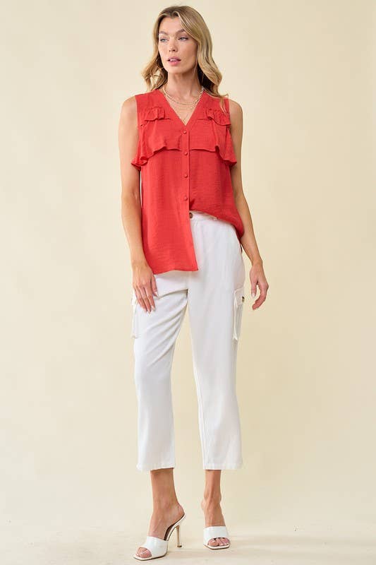 Rufus Ruffle Tank Top