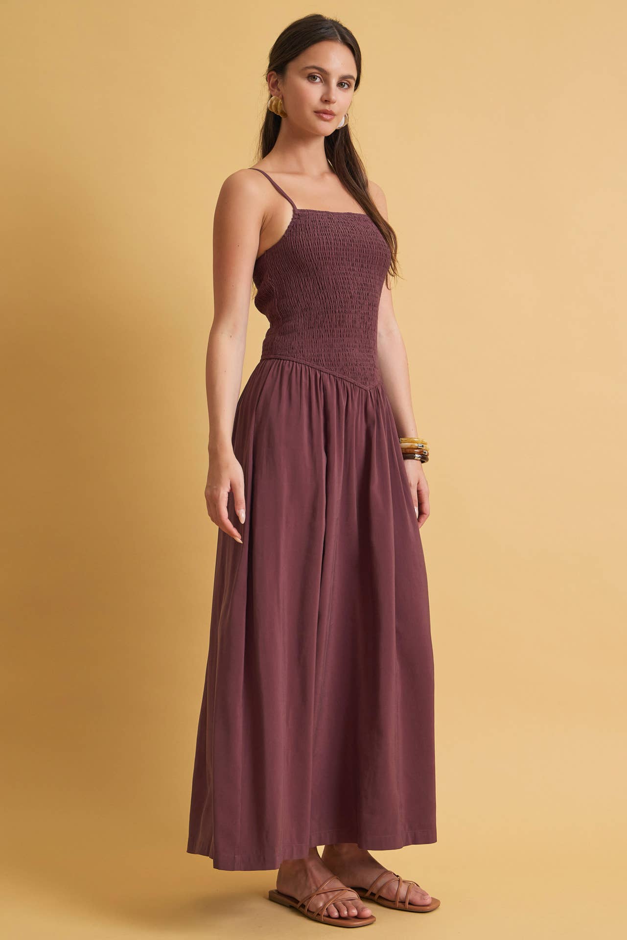 Bayer Dropped Waist Maxi Dress