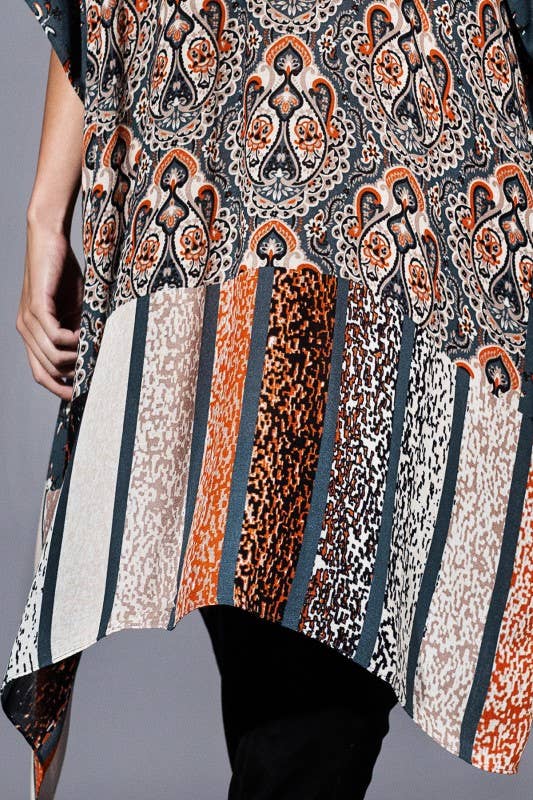 Sweeney Vintage Inspired Paisley Kimono