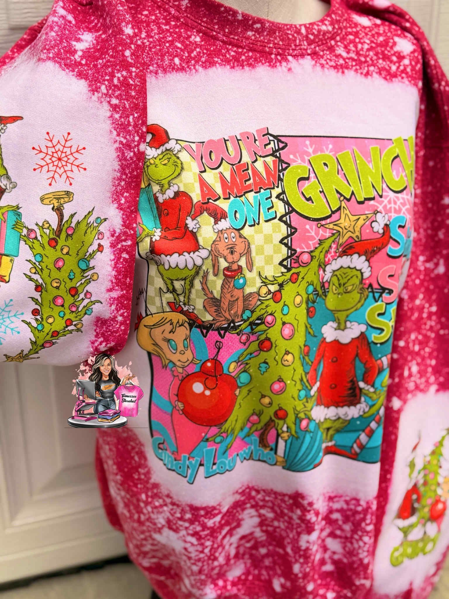 Festive Bleached Sweatshirt