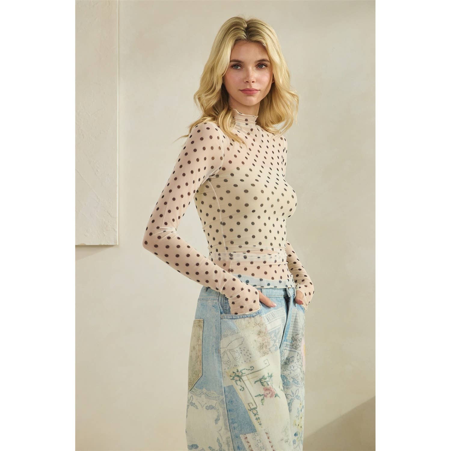 Liah Lace Long Sleeve Top