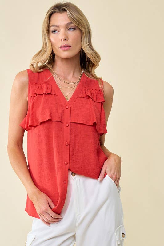 Rufus Ruffle Tank Top