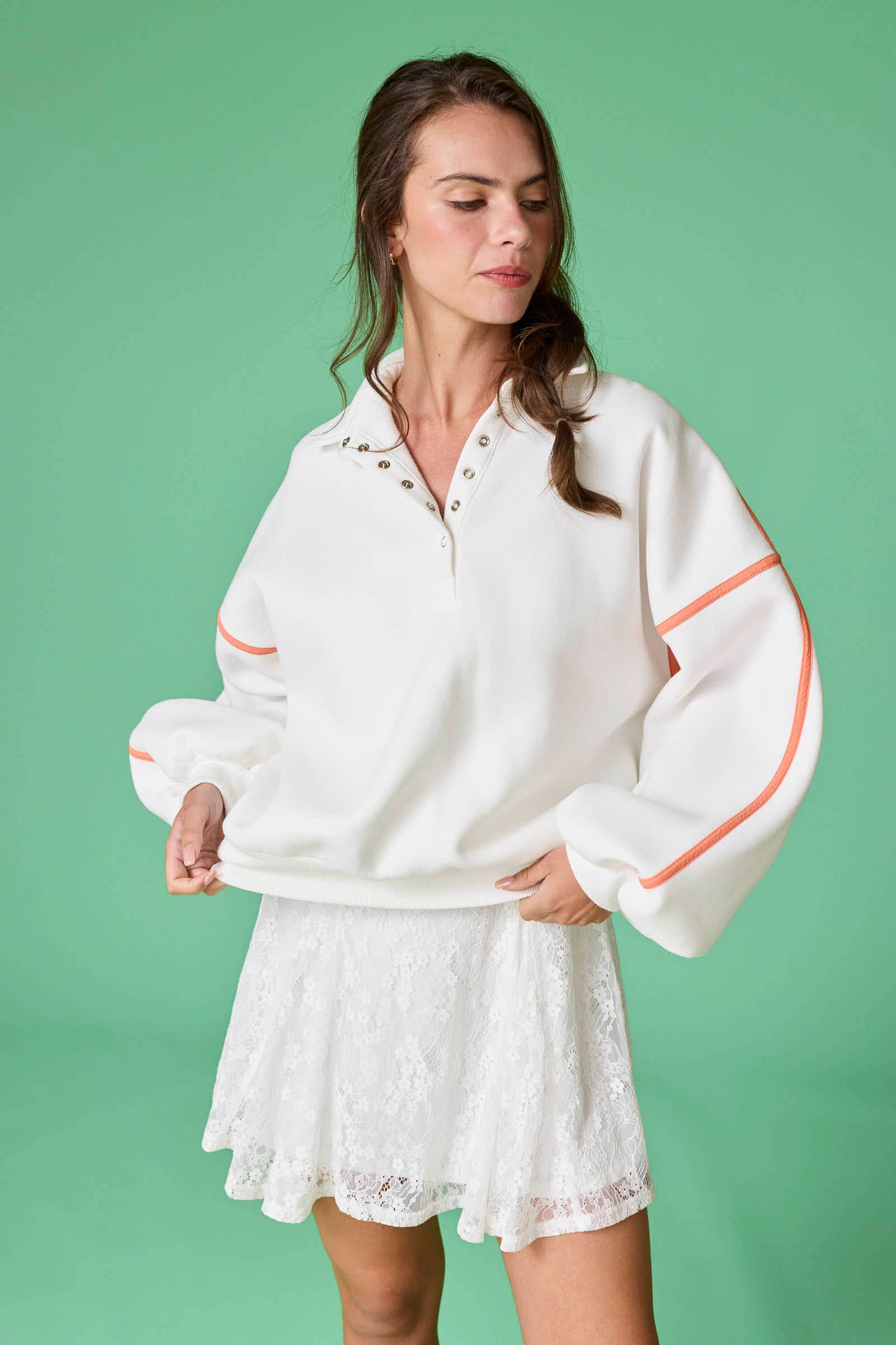 Alexa Piping Pullover
