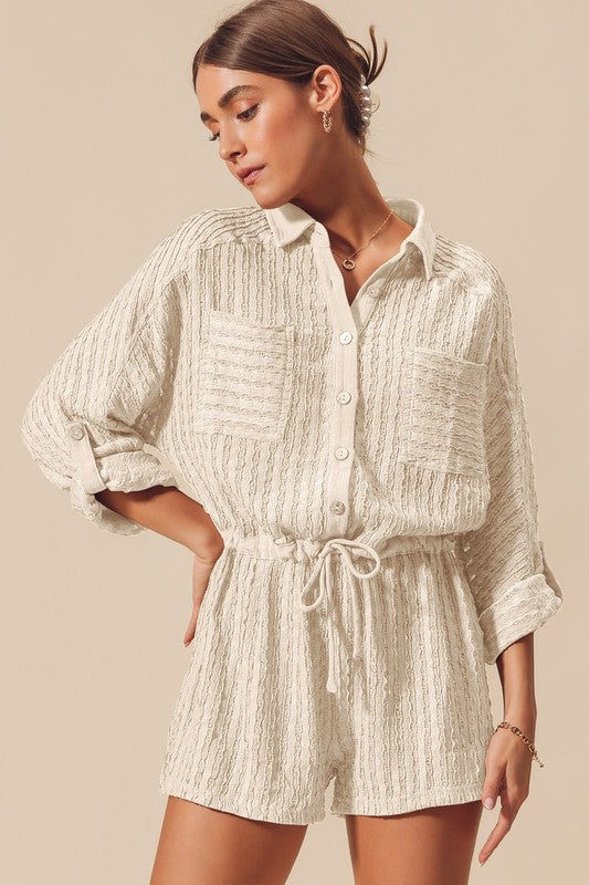 Starla Texture Romper FINAL SALE