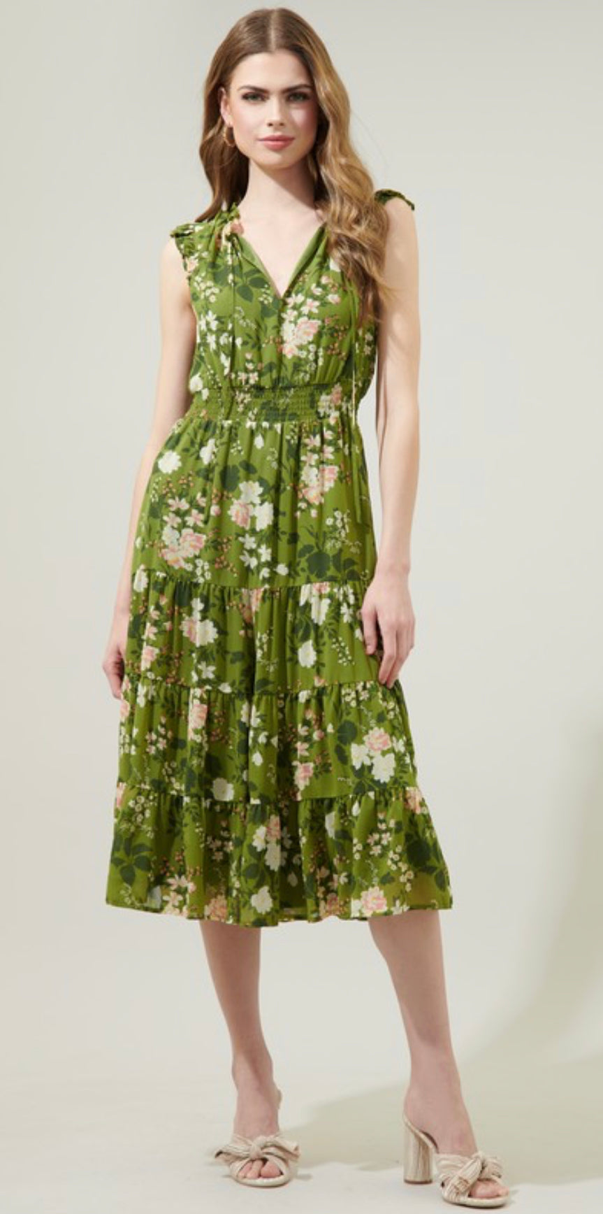Valentina Floral Midi Dress