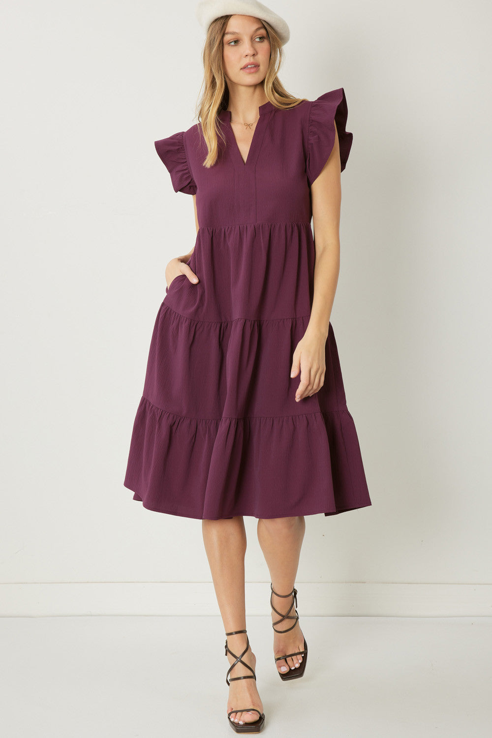 Darla Ruffle Midi Dress (2 Colors!)
